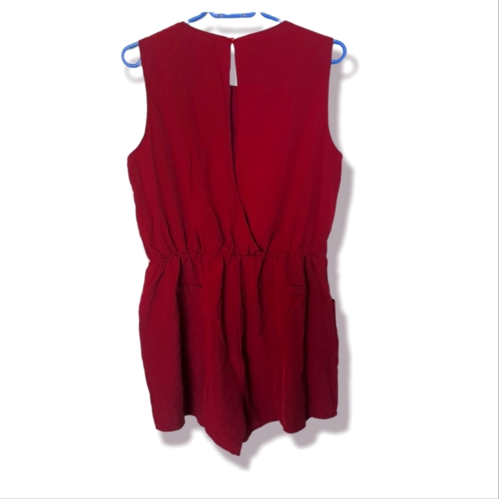Maroon open back rompers - Picture 2 of 3